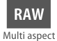 RAW u različitim odnosima širine i visine